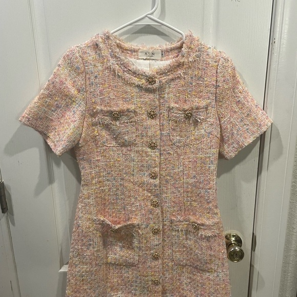 ALN Dresses & Skirts - A.L.N Multicolor Tweed Dress